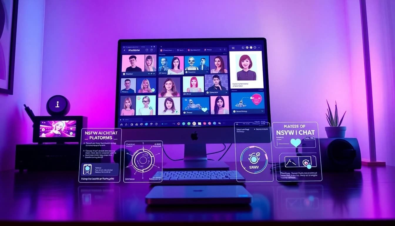 Explore top NSFW AI chat platforms through immersive digital interfaces and engaging avatars.