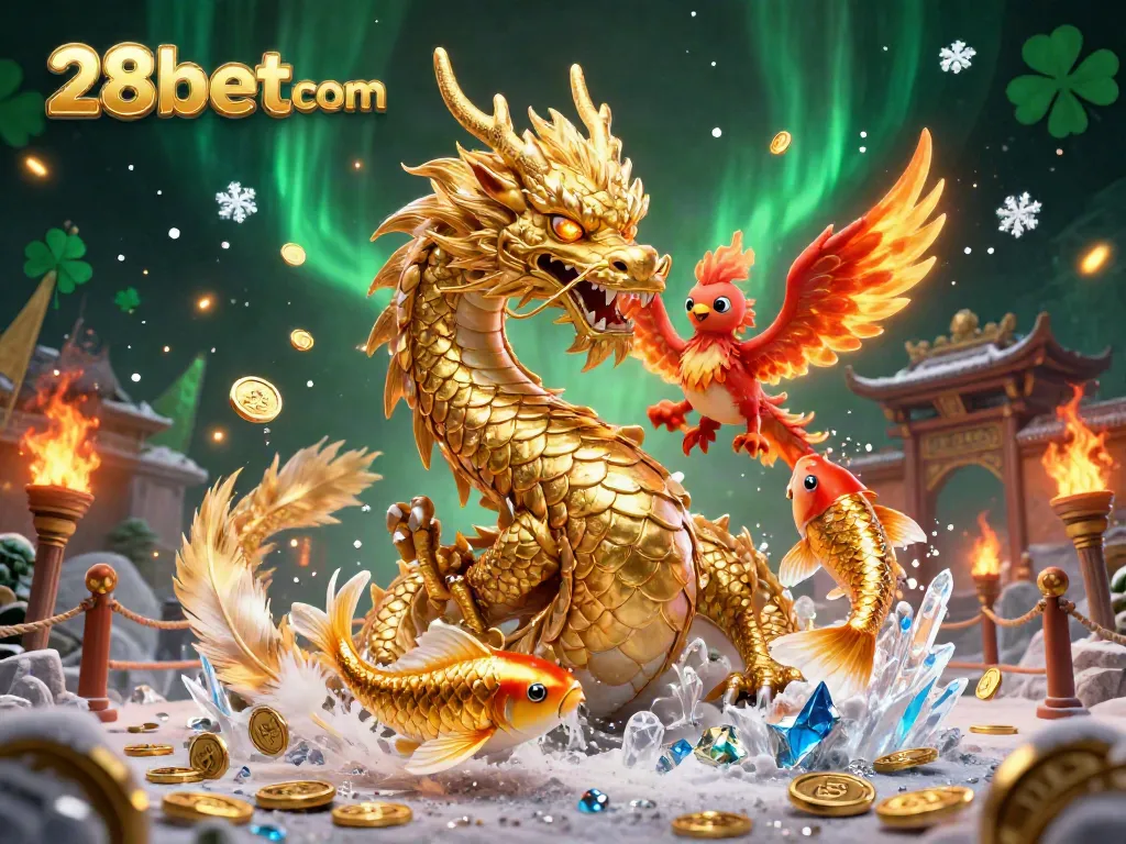 Experience the thrill of 28betcom with a dynamic illustration of gaming characters and elements.