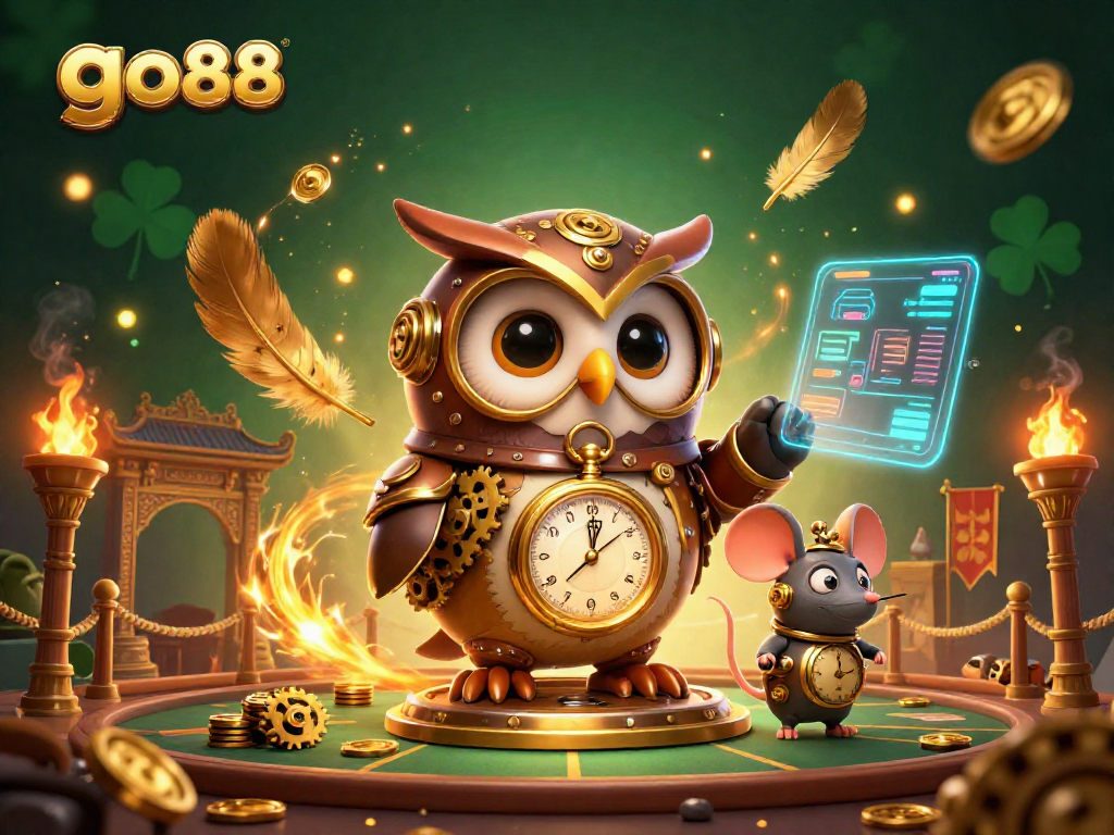 Experience thrilling gaming adventures with go88 in this vibrant 3D casino illustration.