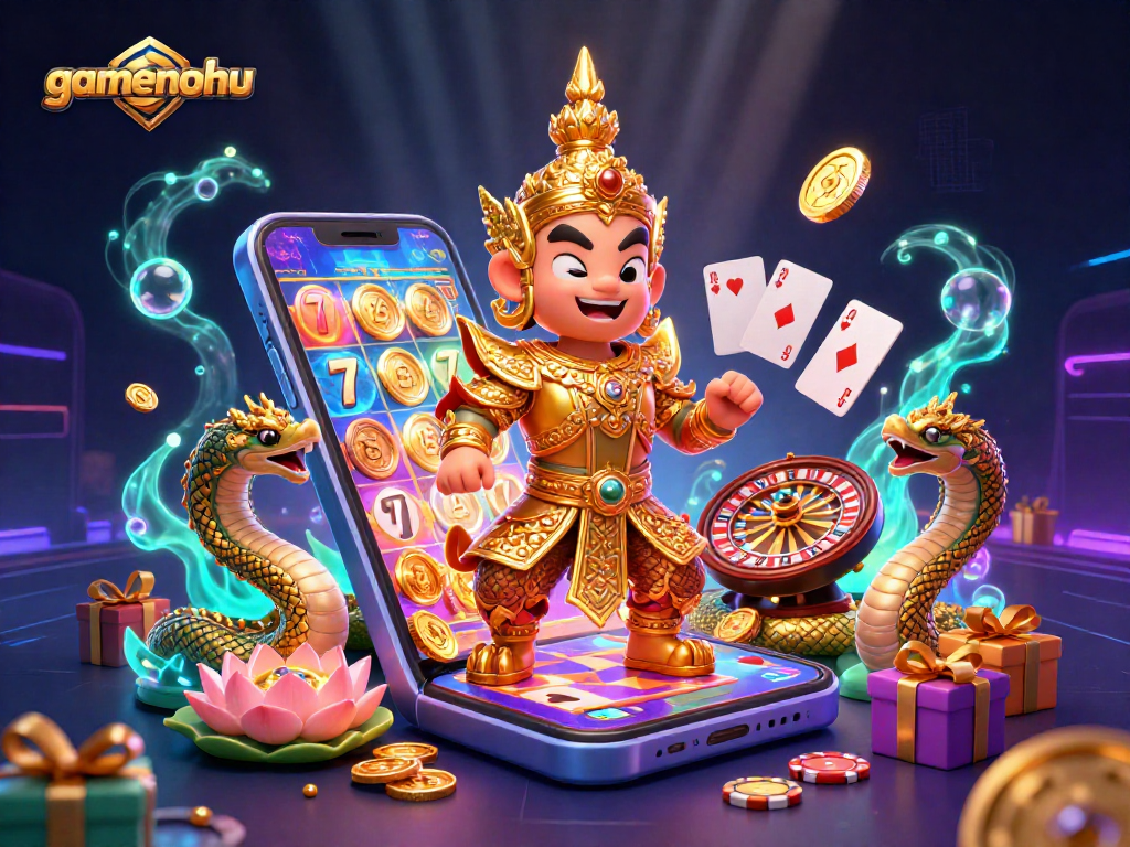 Engage with gamenohu's vibrant slot games featuring intricate characters and dynamic elements.