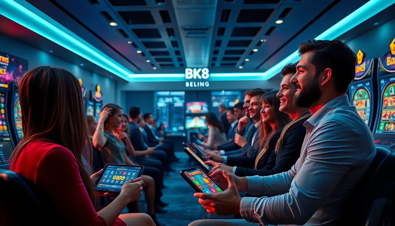 Engaging gaming experience at bk860s.com, featuring players enjoying sports betting and live casino games.