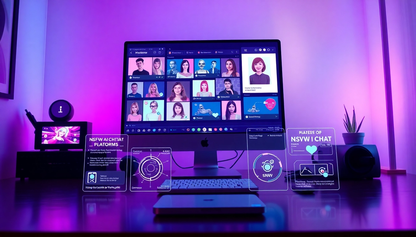 Explore top NSFW AI chat platforms through immersive digital interfaces and engaging avatars.