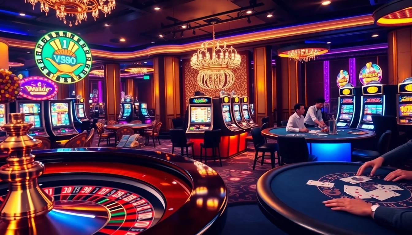 Experience thrilling gameplay at https://luongsontv5.com/ with engaging poker tables and vibrant slot machines.