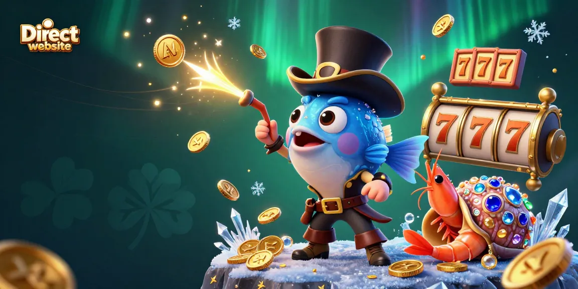 Play exciting slots at Direct website with the 3D anglerfish, pirate shrimp, and treasure-filled snail.