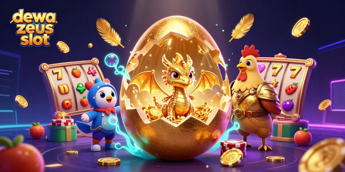 Engage in the excitement of dewa zeus slot with a vibrant scene featuring golden treasure and dynamic game elements.
