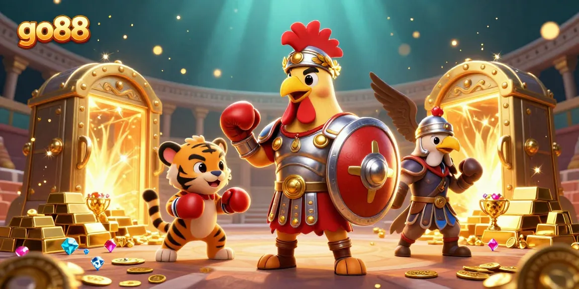 Experience excitement at go88 with dynamic casino scenes full of treasures and vibrant action.
