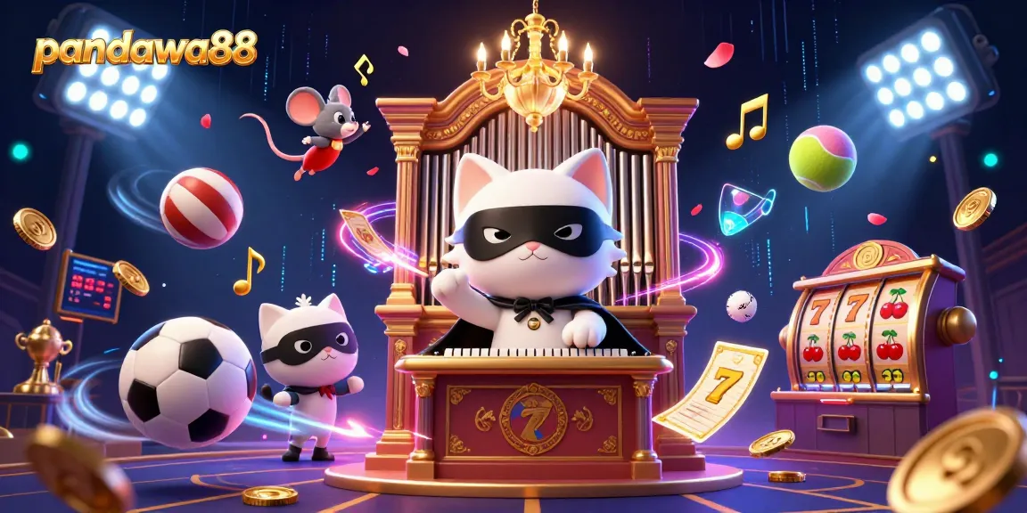 Pandawa88 cat organist scores big with dynamic sports balls and thrilling slot features.