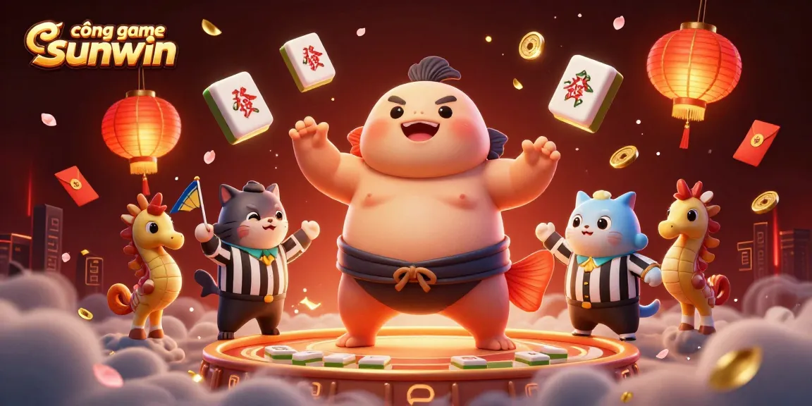 Play exciting games at cổng game sunwin among vibrant underwater characters in a lively casino setting.